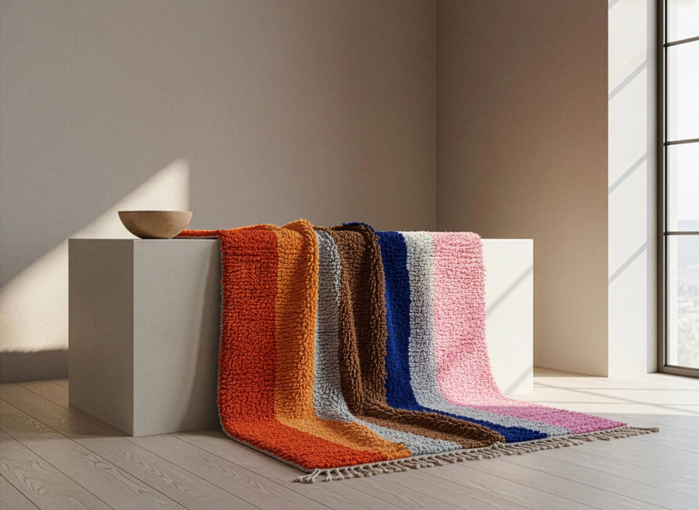 Traditional wool rug Morocco 2.5 x 1.5 m