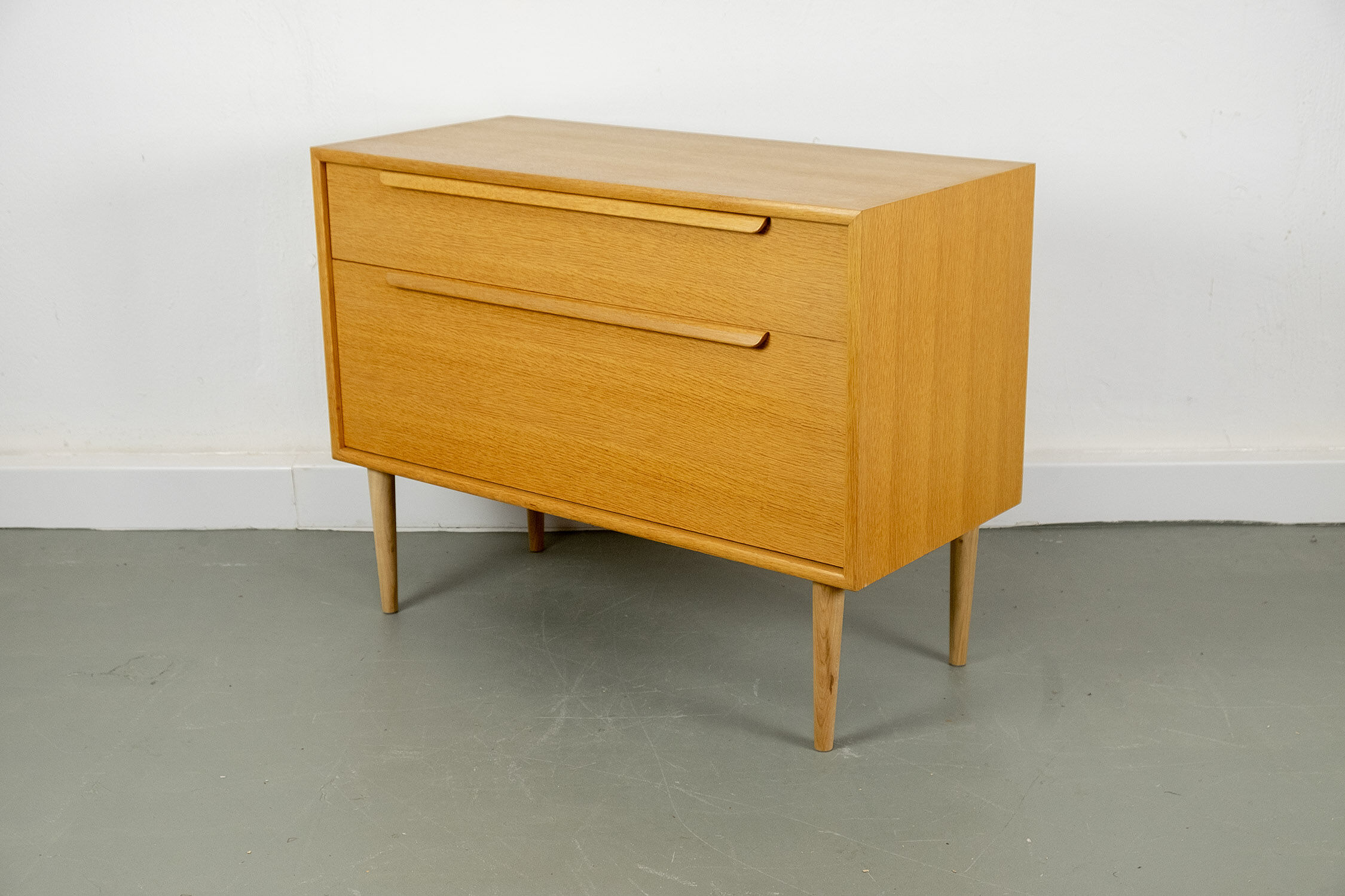 Chest of drawers in light oak by WK Möbel, 1970s