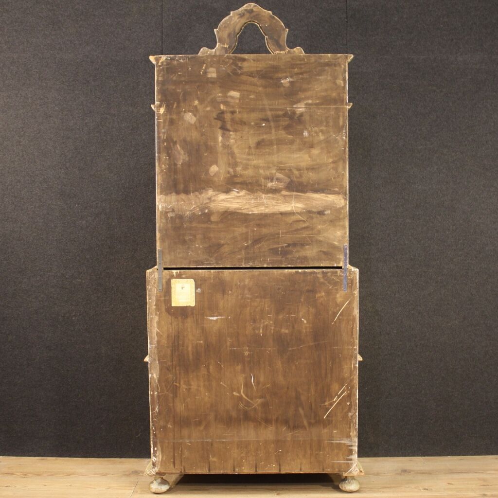 Venetian trumeau in lacquered and painted wood from 20th century