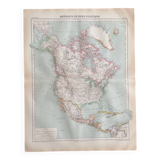 Old map of North America