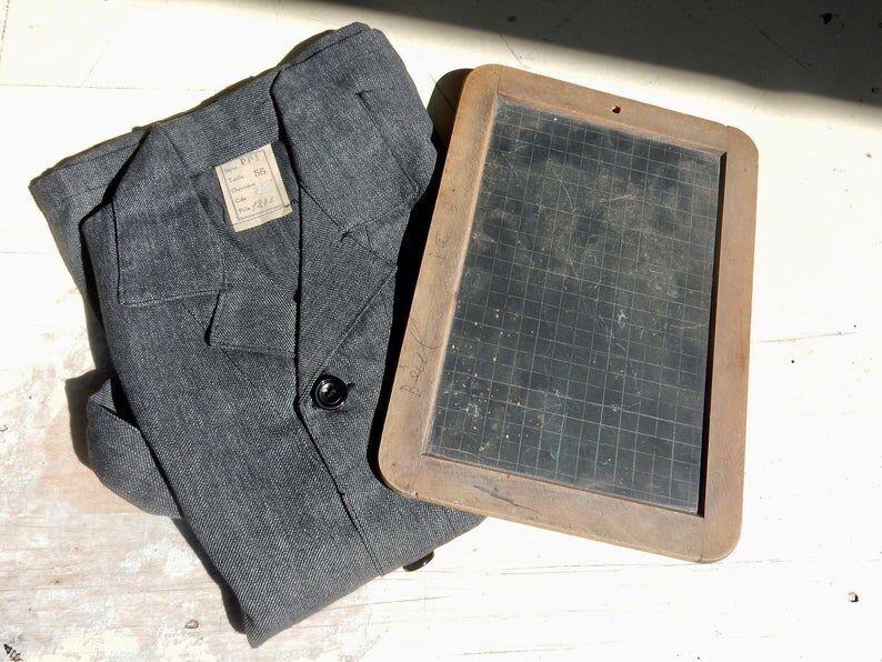 School slate small french chalk table Blackboard for children