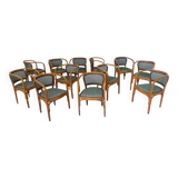 Armchair No. 715 Gustav Siegel for Kohn, Fabric and Wood, Austria, 1900s - New Upholstery