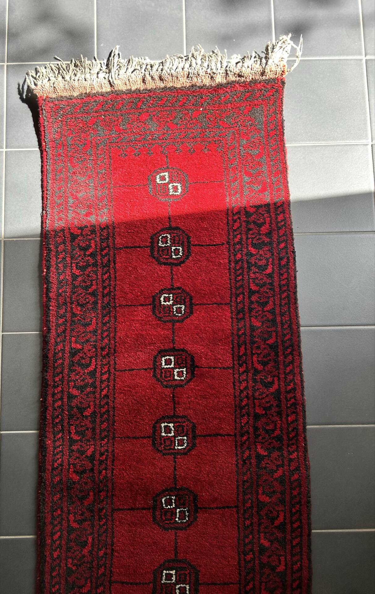 Uzbek hallway carpet from Bukhara 55x140