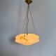 Art deco glass hanging lamp, 1950s