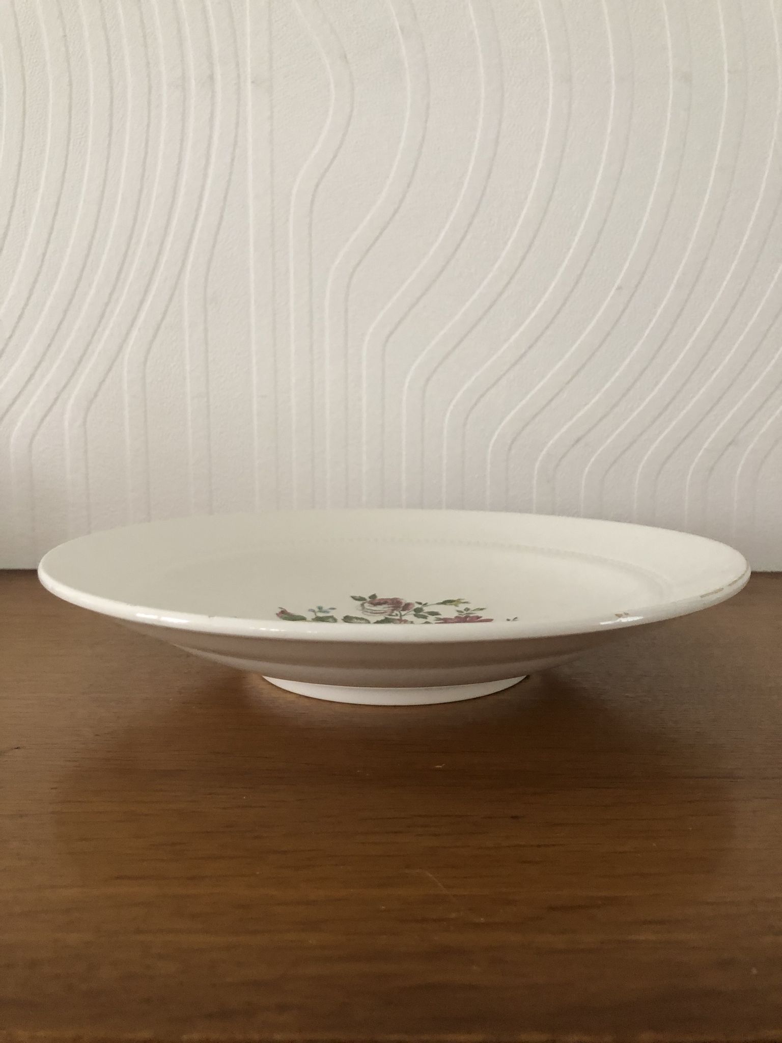 Antique earthenware dish from Luneville China Keller and Guerin 1889 "Chaillot de Vercor"