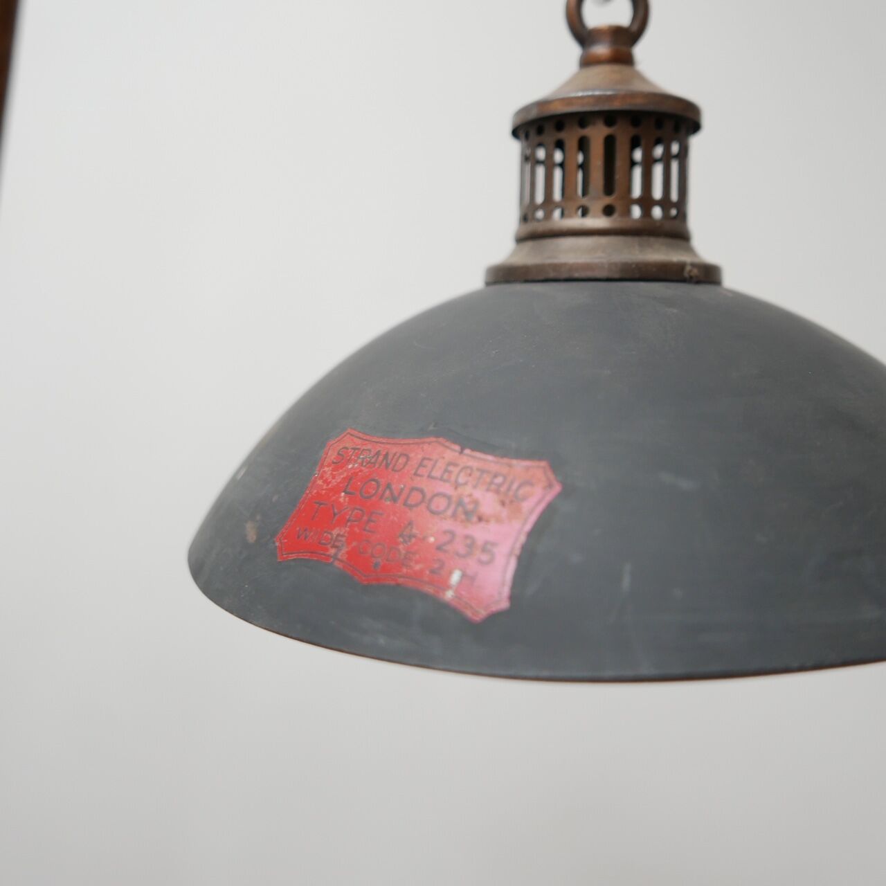 Antique english mercury glass pendant light