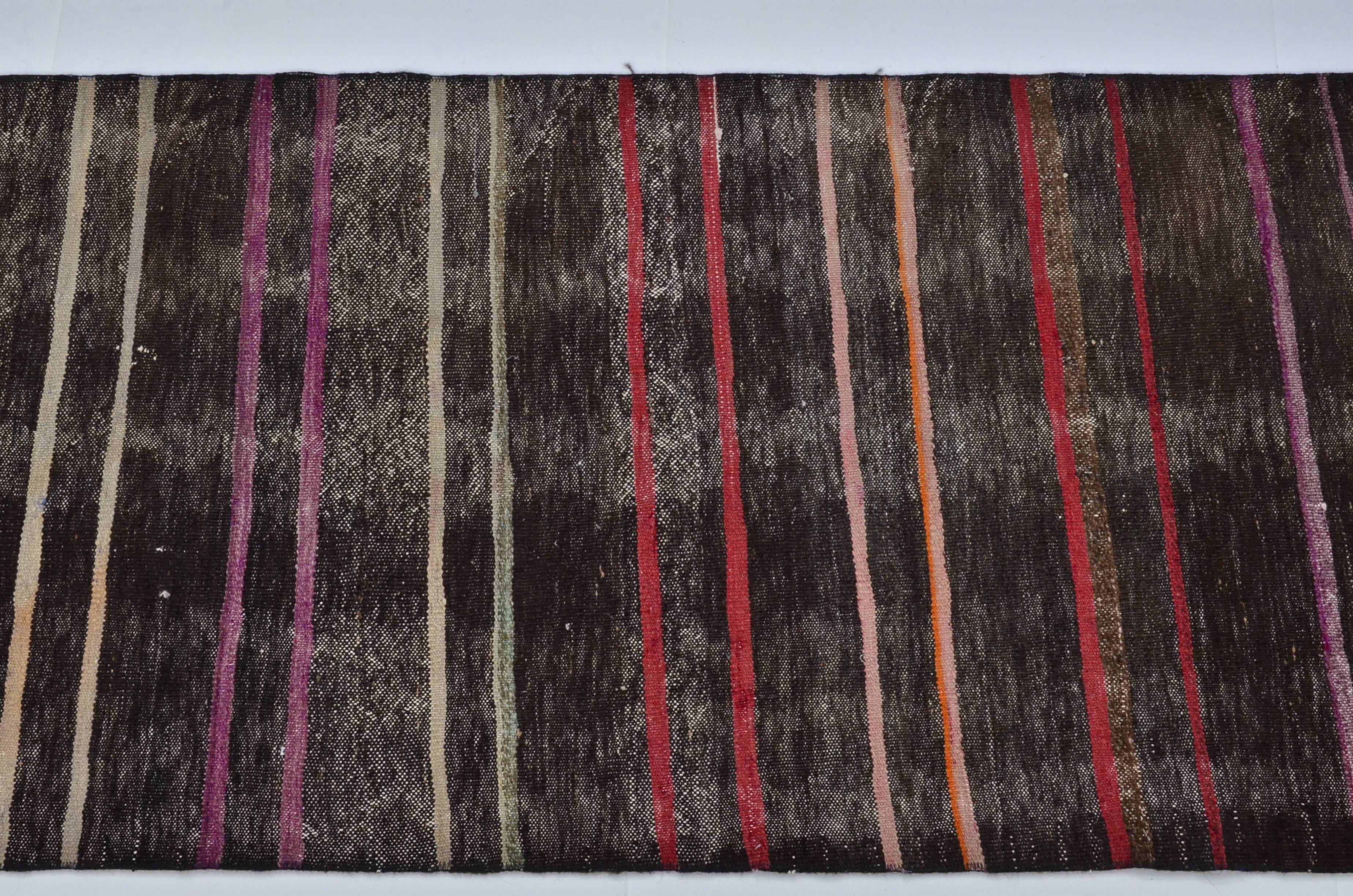 Tapis Kilim Oushak d'Anatolie à rayures