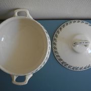 old vegetable soup tureen Terre Fer Choisy Roi antique French dish