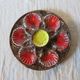 Earthenware oyster plate