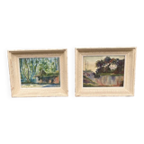Deux ancienne aquarelles de nature