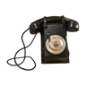 Phone in bakelite black vintage 1950s