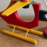 Wooden helicopter suspension
