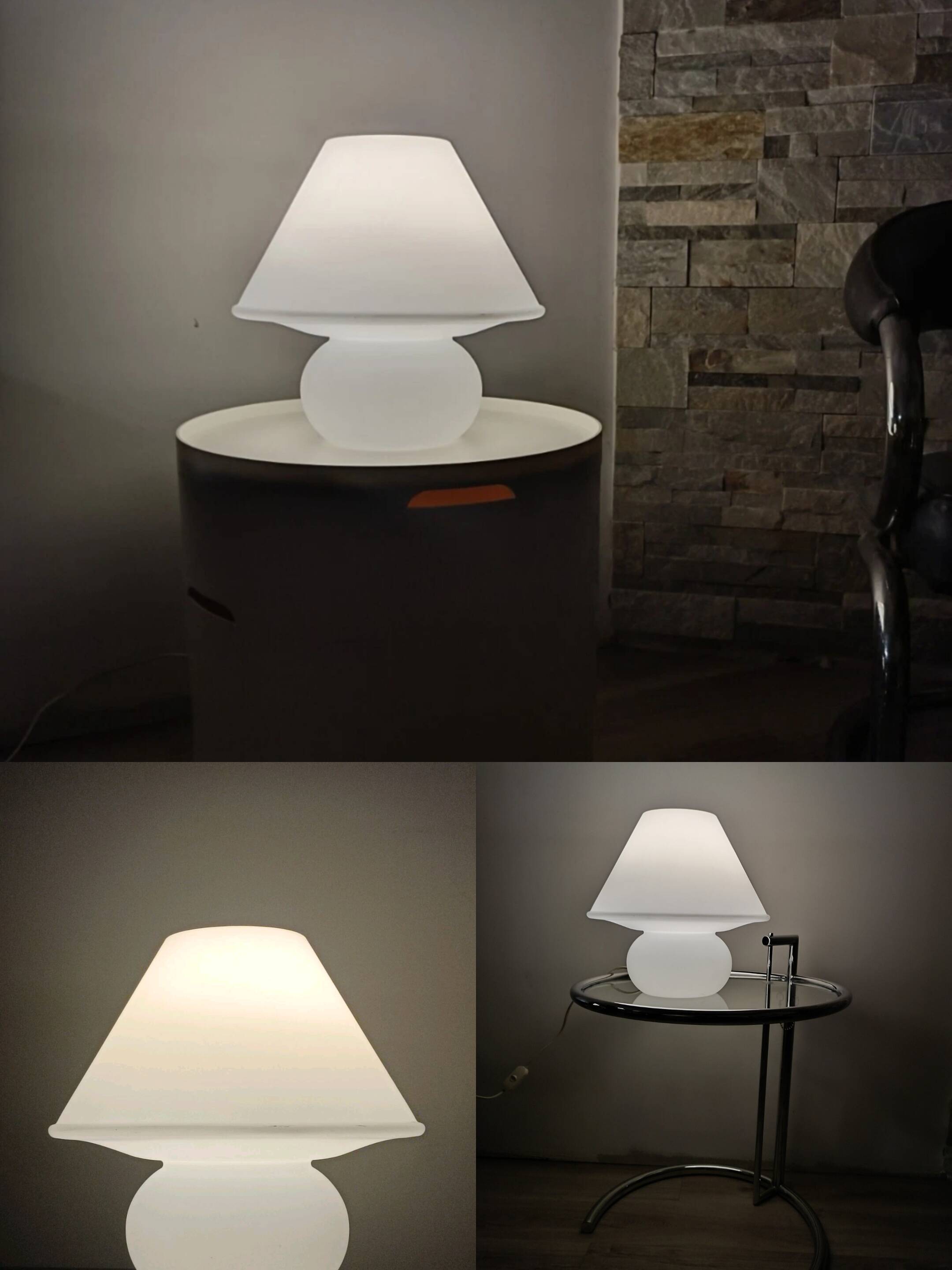 Mushroom lamp 6249 by Glashutte Limburg 1970s