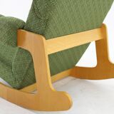 1970s Large Rare Brutalist Rocking Chair, Czechoslovakia