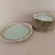 Dish and 11 dessert plates in porcelain by Chapus Frères Limoges.