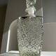 Vintage whisky decanter geometric star patterns H:25cm
