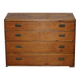 Victorian military pine commode with brass fittings.