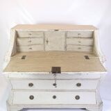 Commode peint en gris gustavien des années 1790