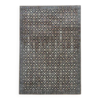 Modern black and beige rug KATA