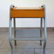 Vintage bedside table in wood and metal 1950