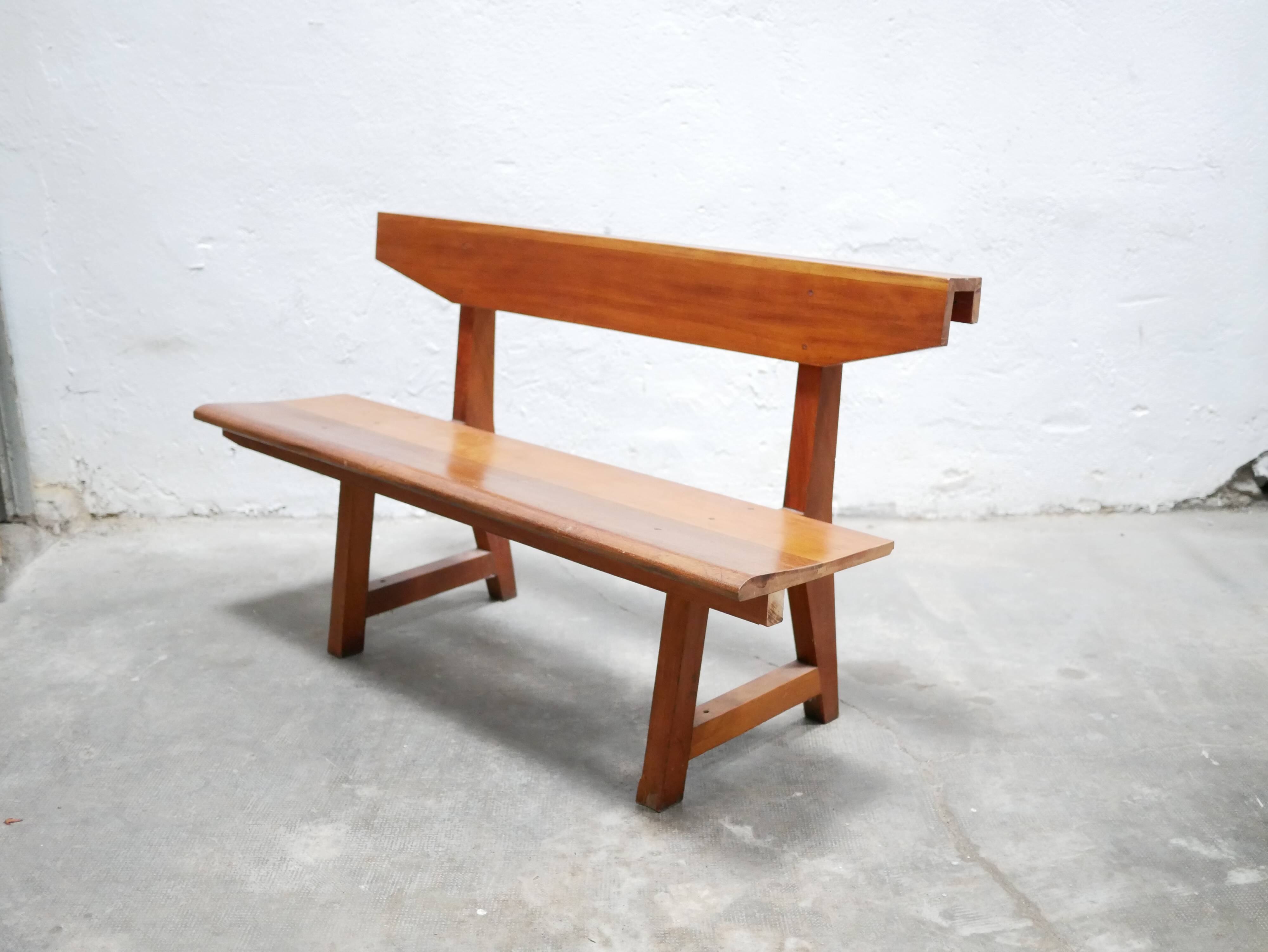 Vintage wooden bench