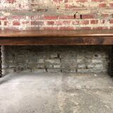 Draper's table / solid oak console 1900s
