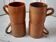 Set of 4 mugs in glazed sandstone 70s