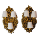 Pair of Frolaes sconces by Italo Valenti, brass Spain 197