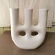 White Tadelakt Vase Morocco