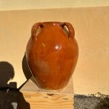 Gargoulette en terre cuite vernissée artisanat ancien ardéchois 1800