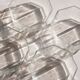 Set of 4 octagonal glass bowls/dishes, Arcoroc France