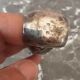 Antique silver metal sugar clamp