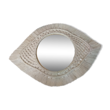 Mirror macramé eye 44x32cm