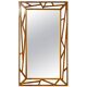 Miroir grand rare "Konkret" Mid-Century Yngve Ekström par Eden Spegel en Suède