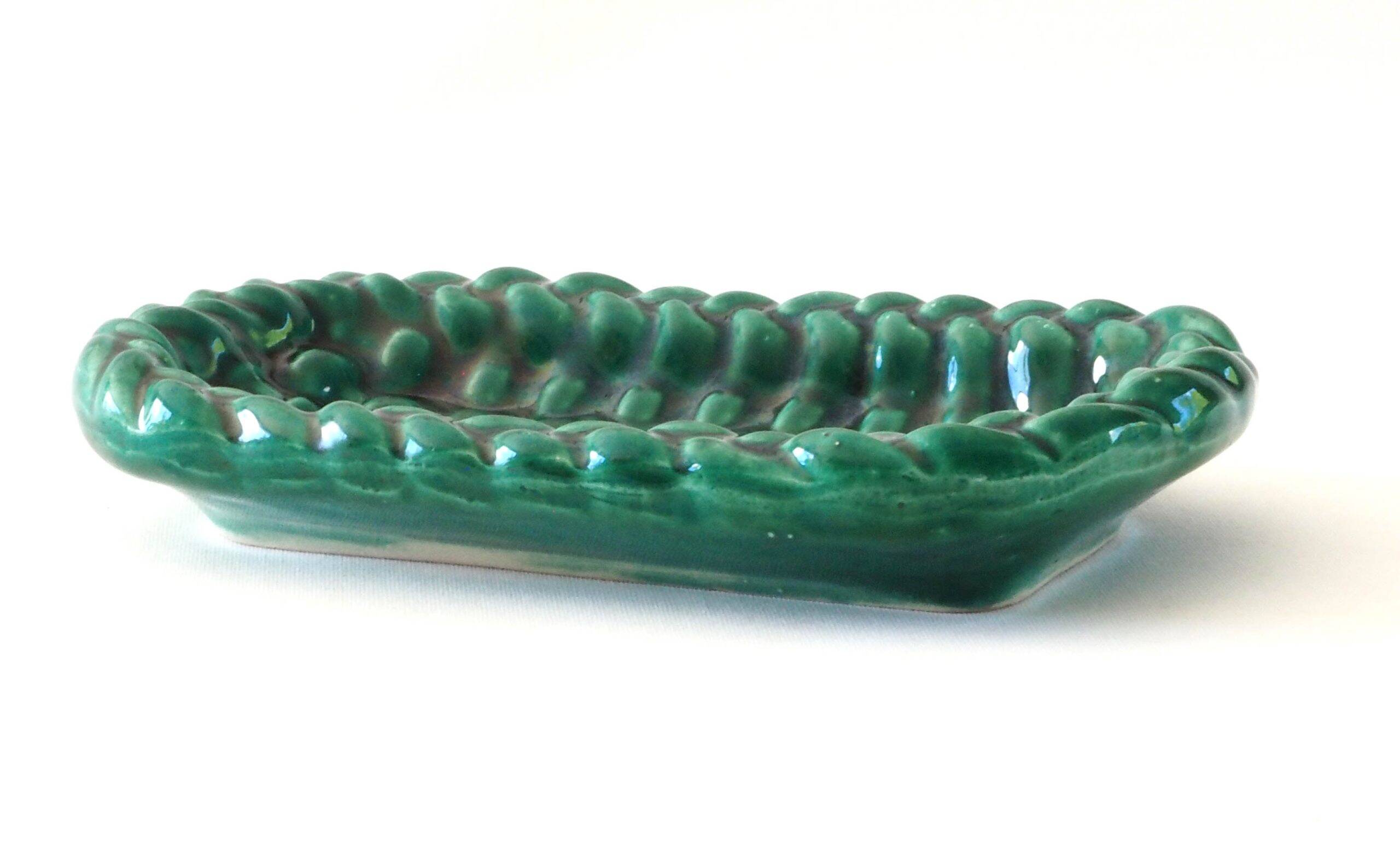 Ramequin céramique tressée vert