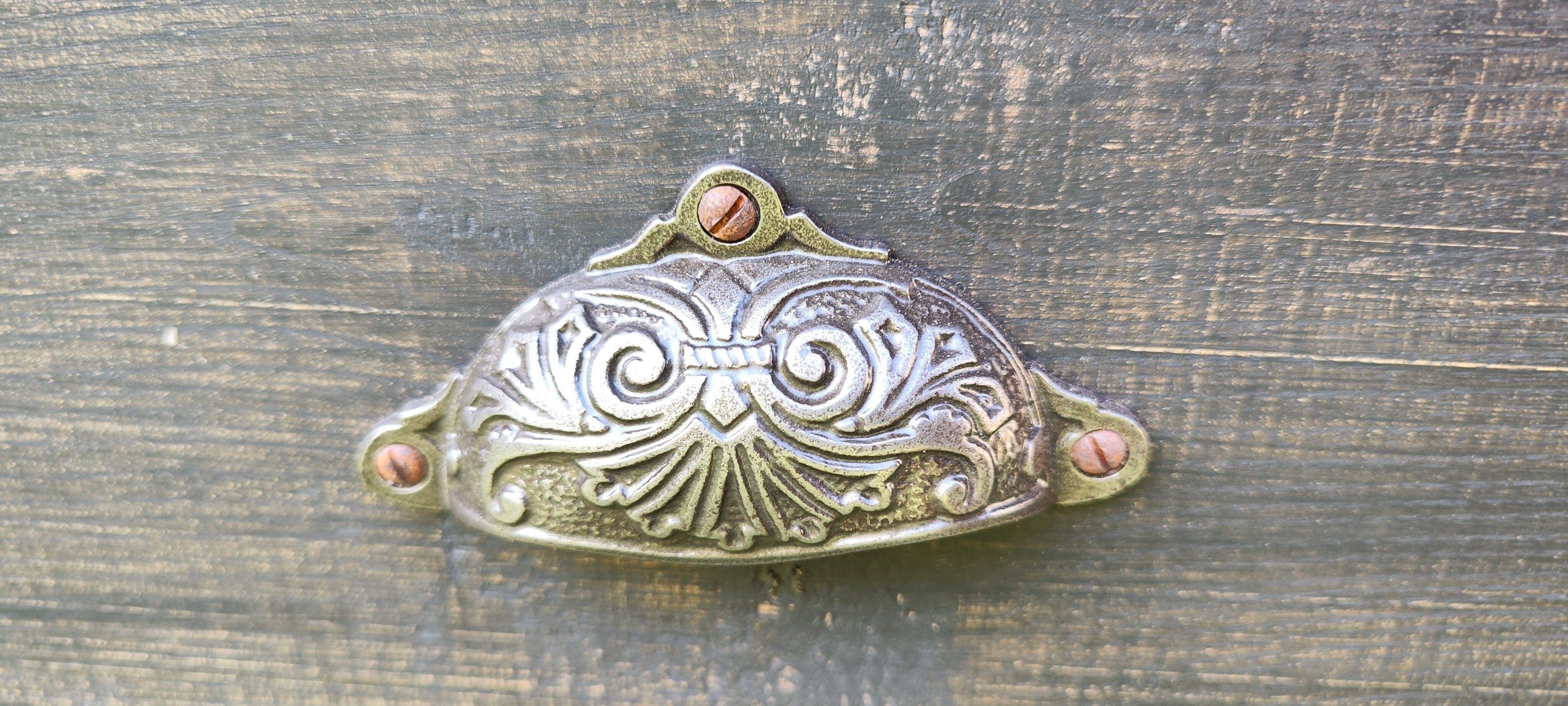Old trading counter nine drawers black patina trade furniture