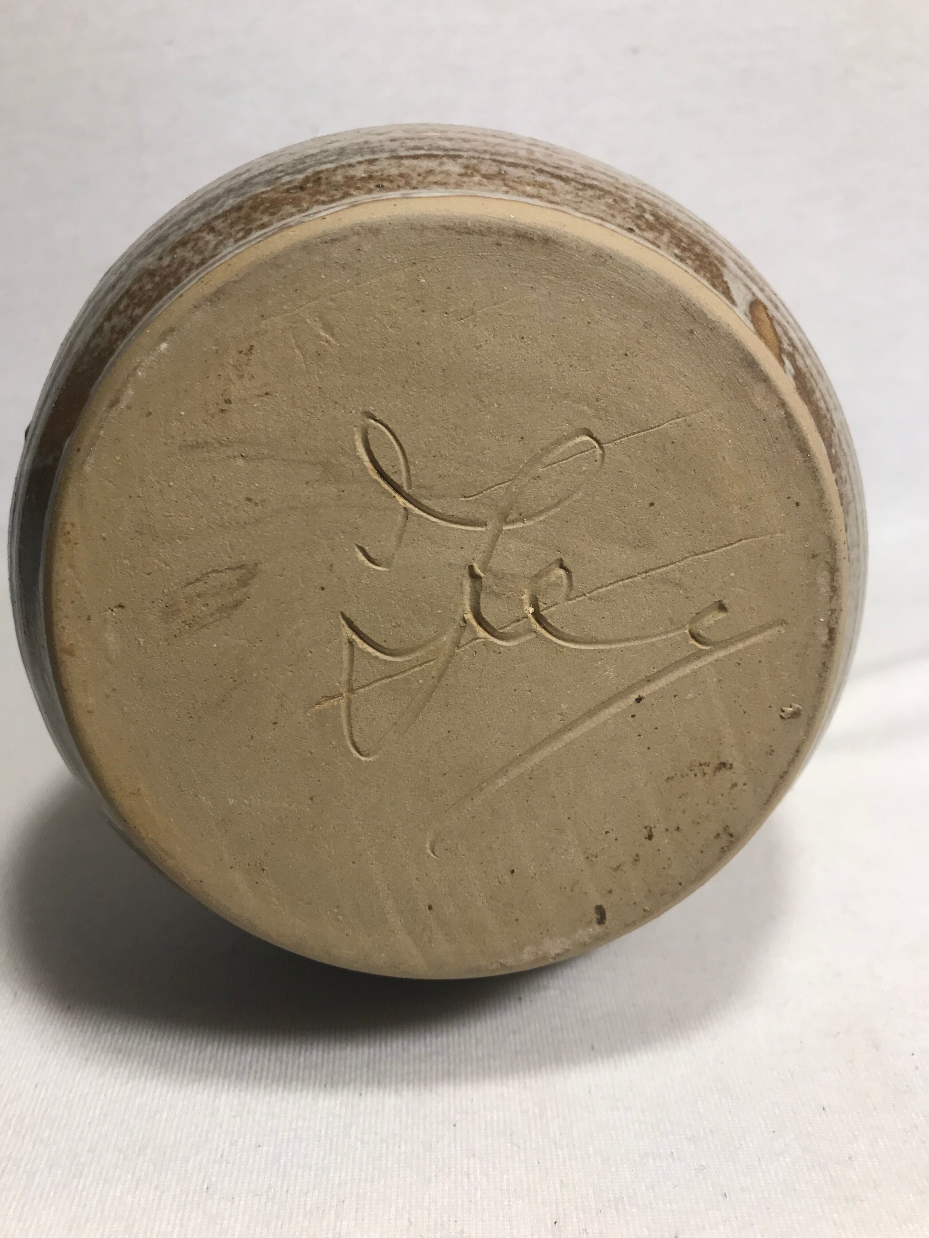 Old sandstone ball vase 1970