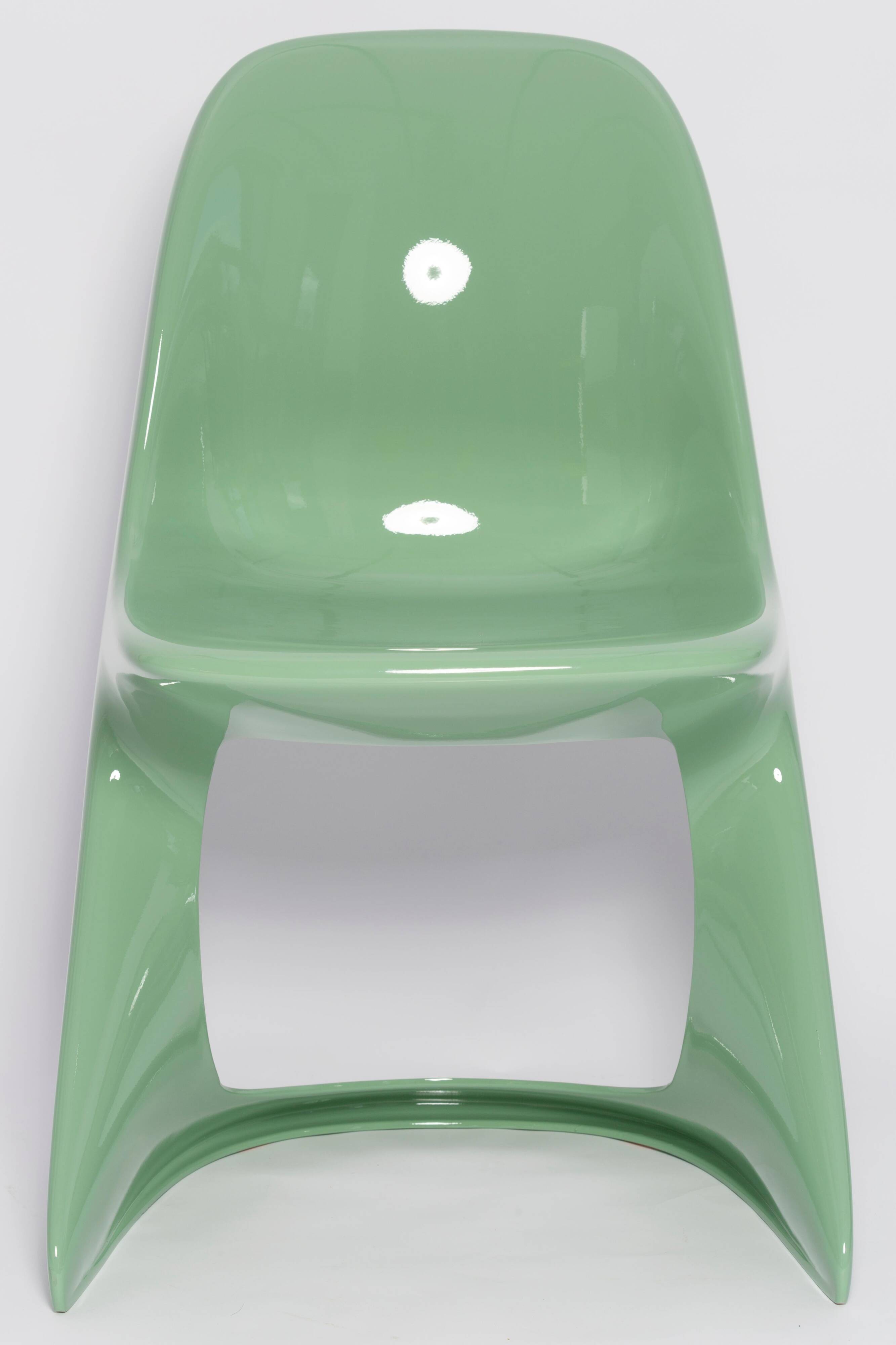 Mid-century Casalino chair in jade green, Alexander Begge, Casala, Germany 1970s.