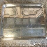 Silver-plated metal serving tray