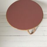 Back table in rattan from the 50s