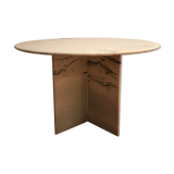 White marble dining table