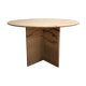 White marble dining table