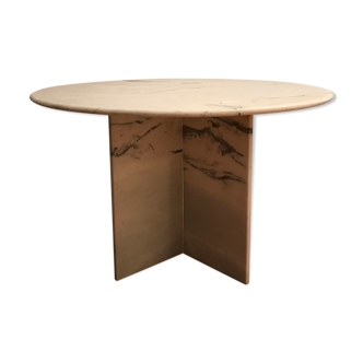 Table à manger en marbre blanc