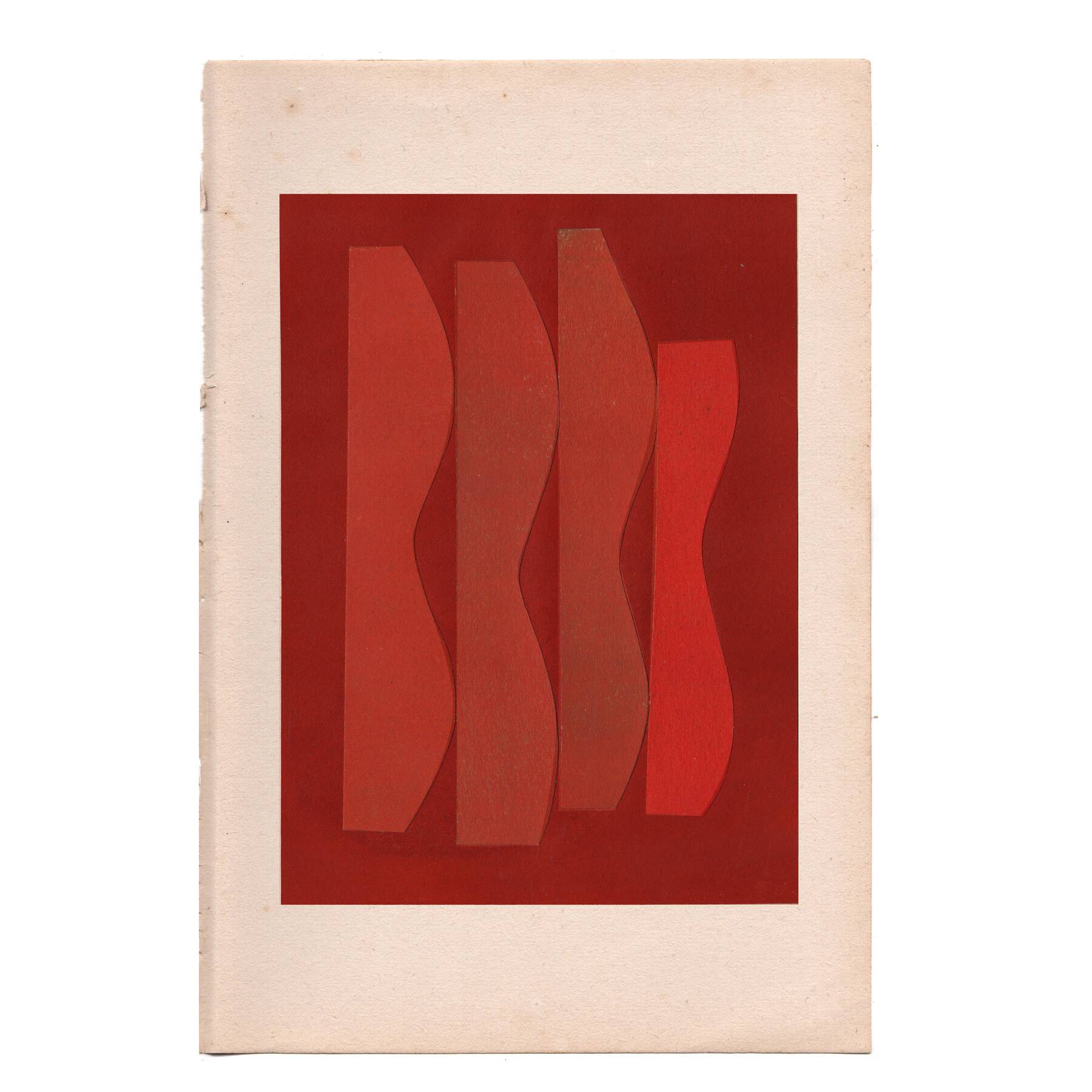 Collage on old paper - abstract art B253 signed eawy