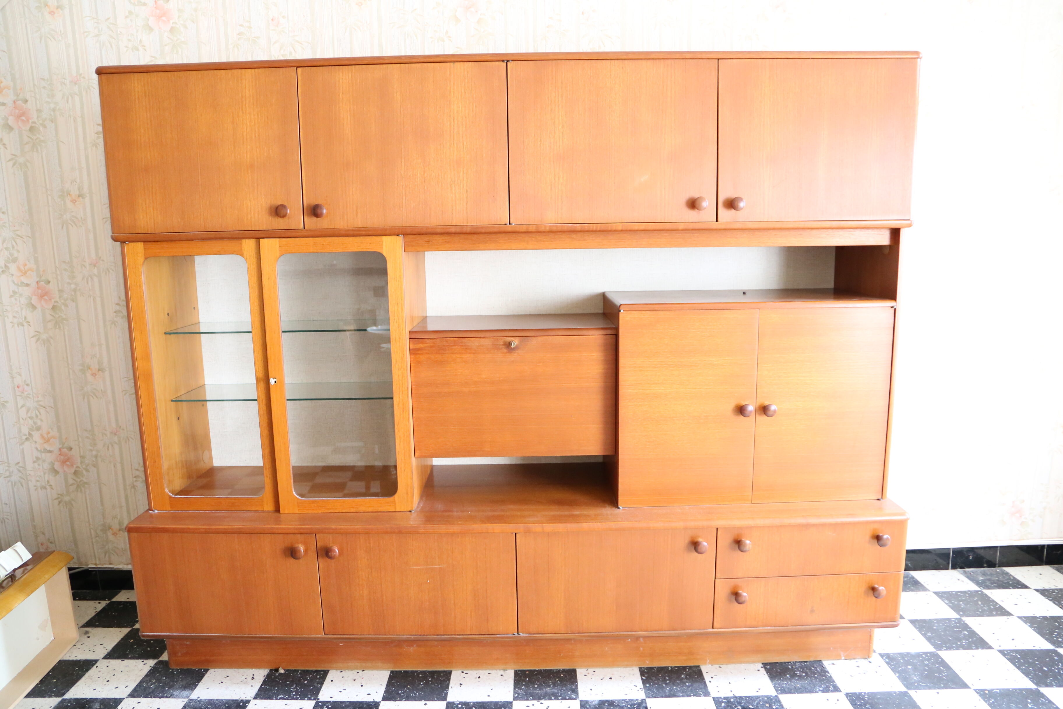 Buffet Living in teak, made in France, 60