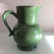 Pitcher ball in glazed green ceramic vintage 60s-70s