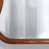 Miroir belge en chêne sculpté de style Louis XV du XXe siècle