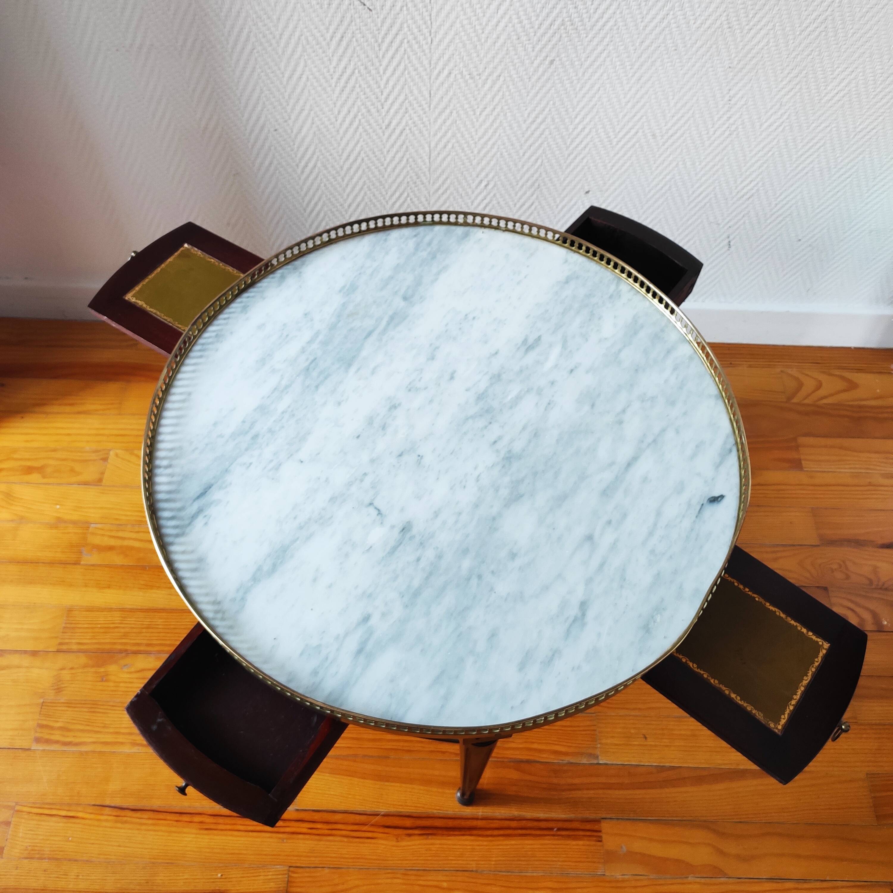 Table bouillotte, milieu XXème