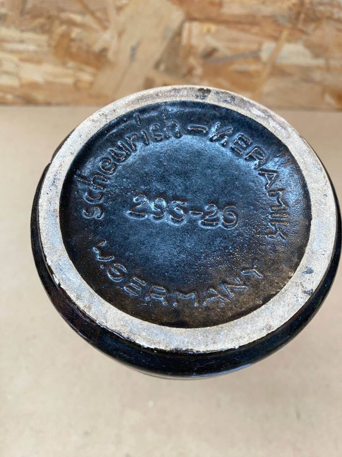 Old Vase scheurich keramik Ceramic Beige Brown