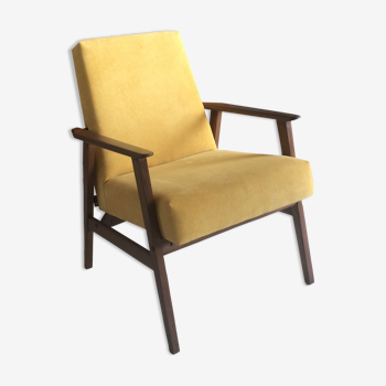 Yellow polish vintage chair 300-201